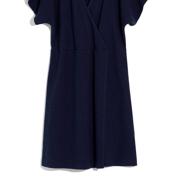 NWT $88 Madewell Cross Front Flutter Sleeve Mini  in Dark Nightfall - size XXS! - Picture 5 of 5